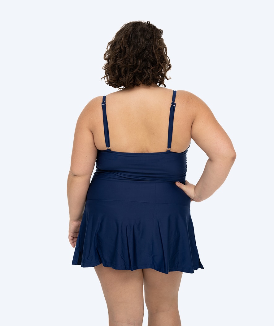 Watery skirted swimsuit for women - Lana - Dark Blue