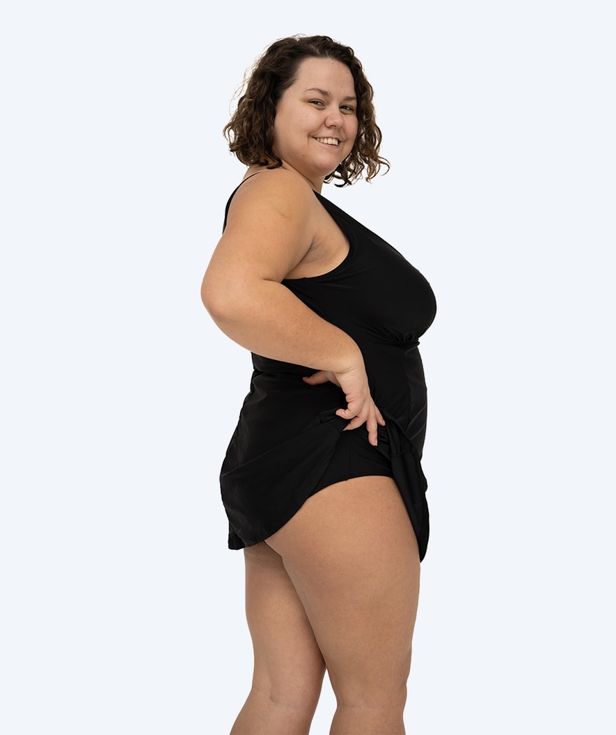Watery skirted swimsuit for women - Dayla - Black