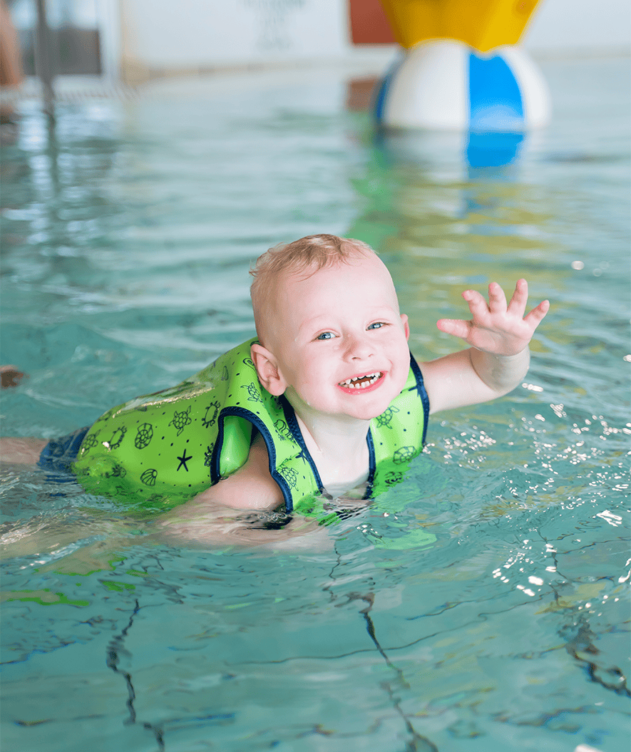 Watery swim vest for kids (1-6) - Splashy - Green