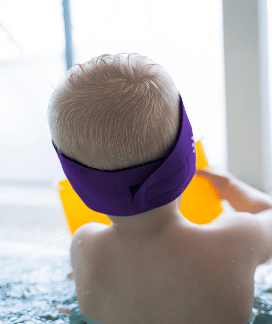 Watery earband for kids - Raider - Purple