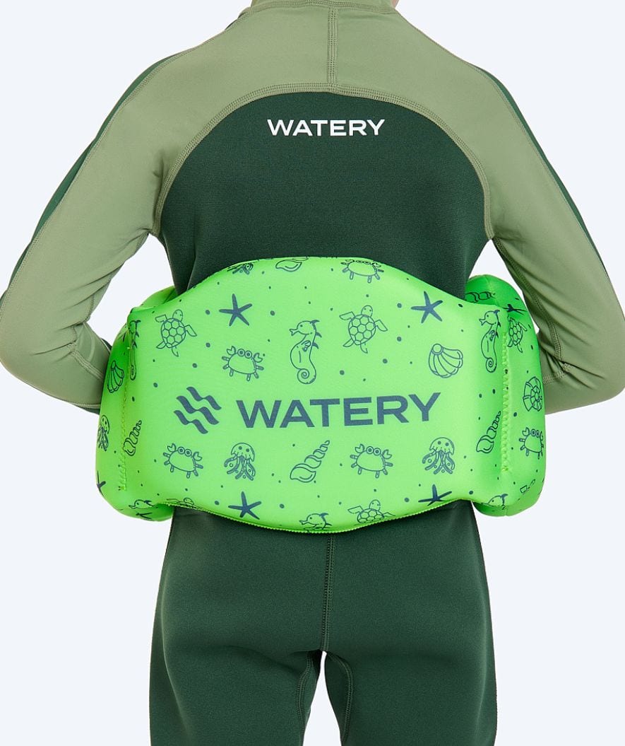 Watery swim belt for kids (15-60 kg) - Romney - Atlantic Green
