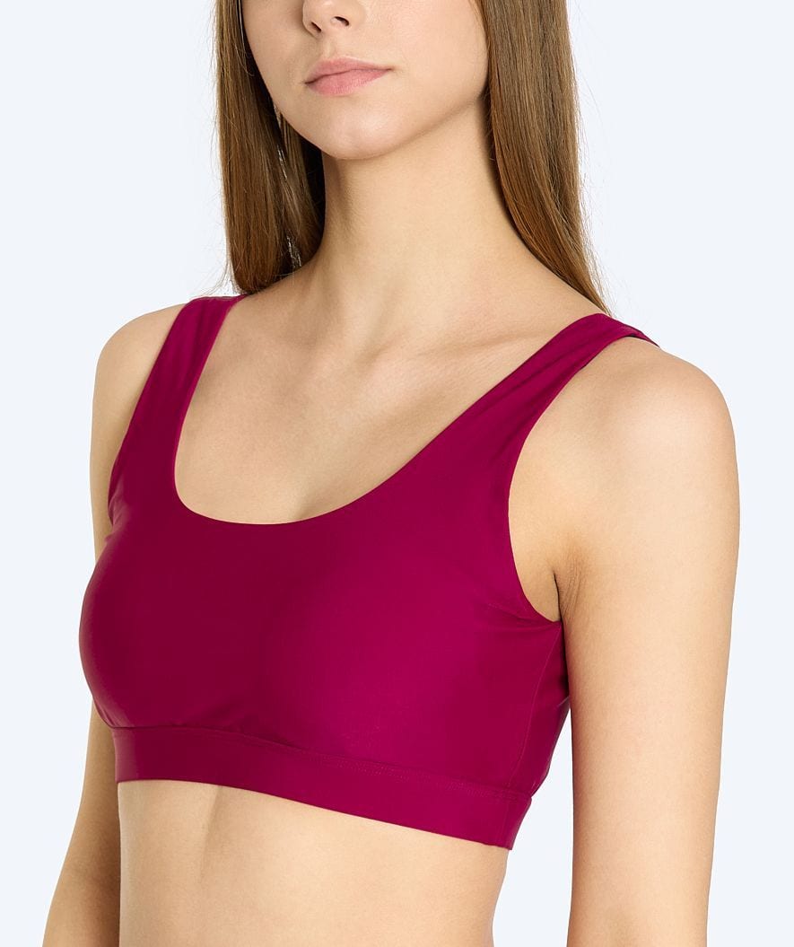Watery bikini top for women - Remington - Dark red