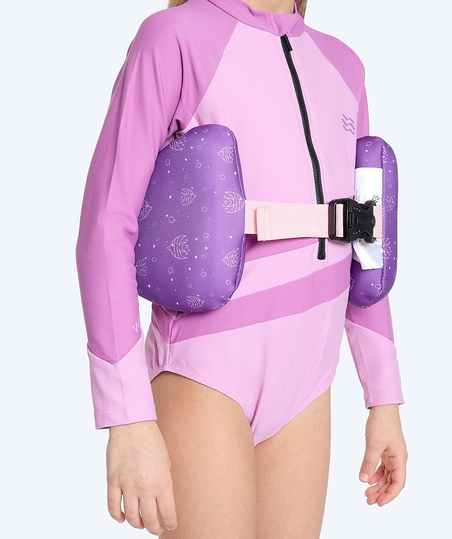 Watery swim belt for kids (15-60 kg) - Romney - Atlantic Purple