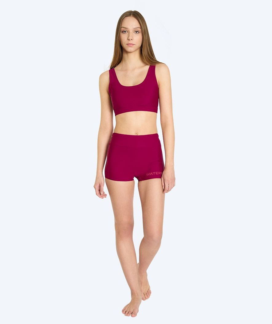 Watery bikini top for women - Remington - Dark red