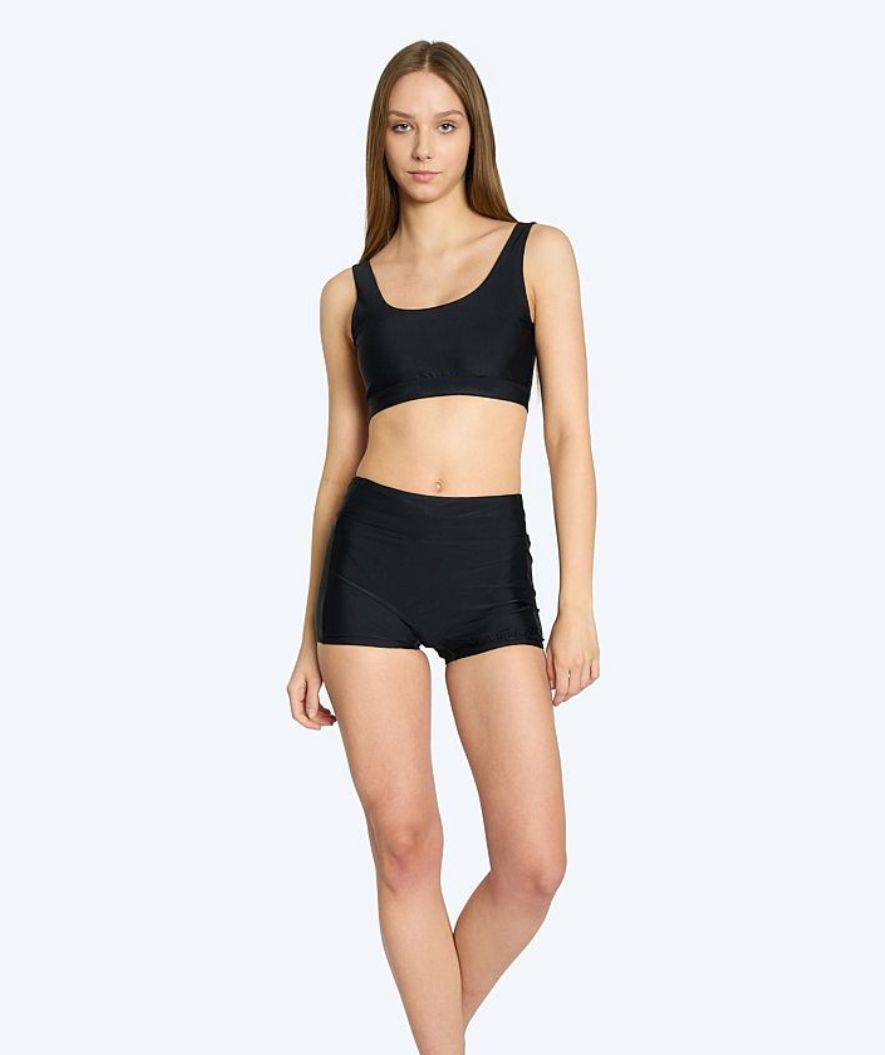 Watery bikini bottom for women - Remington - Black