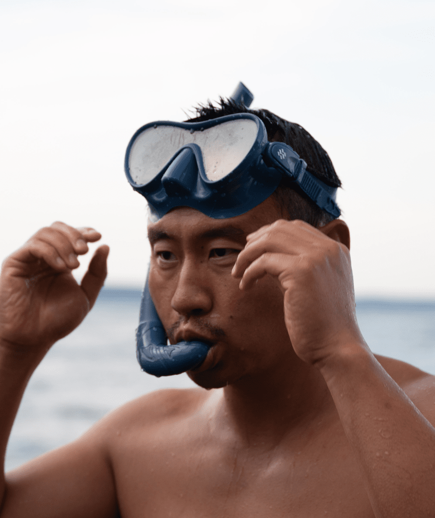 Watery Combo snorkel set for adults - Cliff - Black