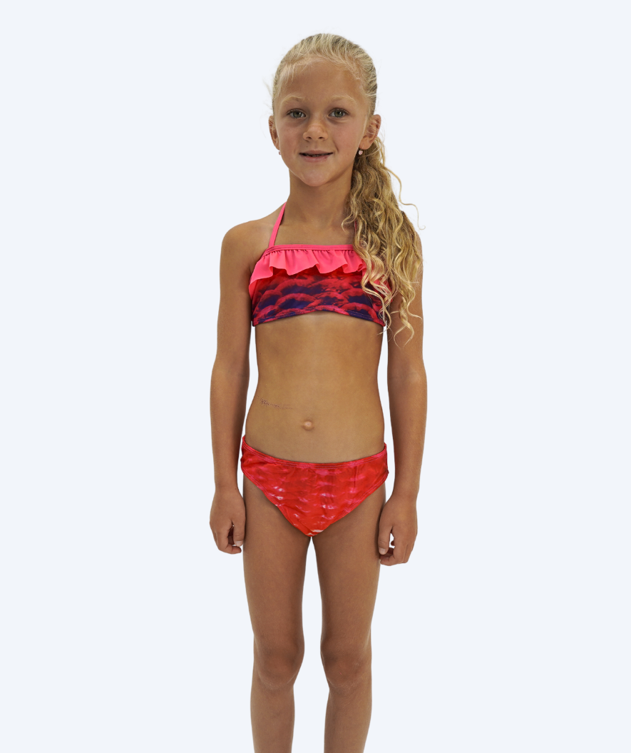 Watery mermaid bikini top for girls - Sunrise