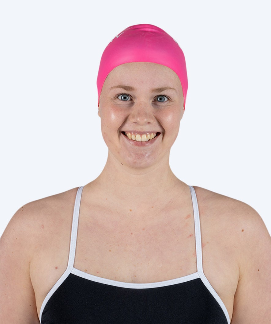 Watery swim cap for long hair - Signature - Pink