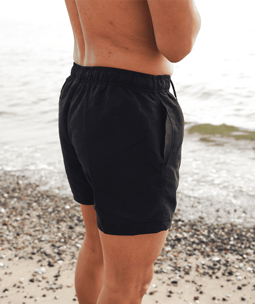 Watery swim shorts for men - Waverly - Black