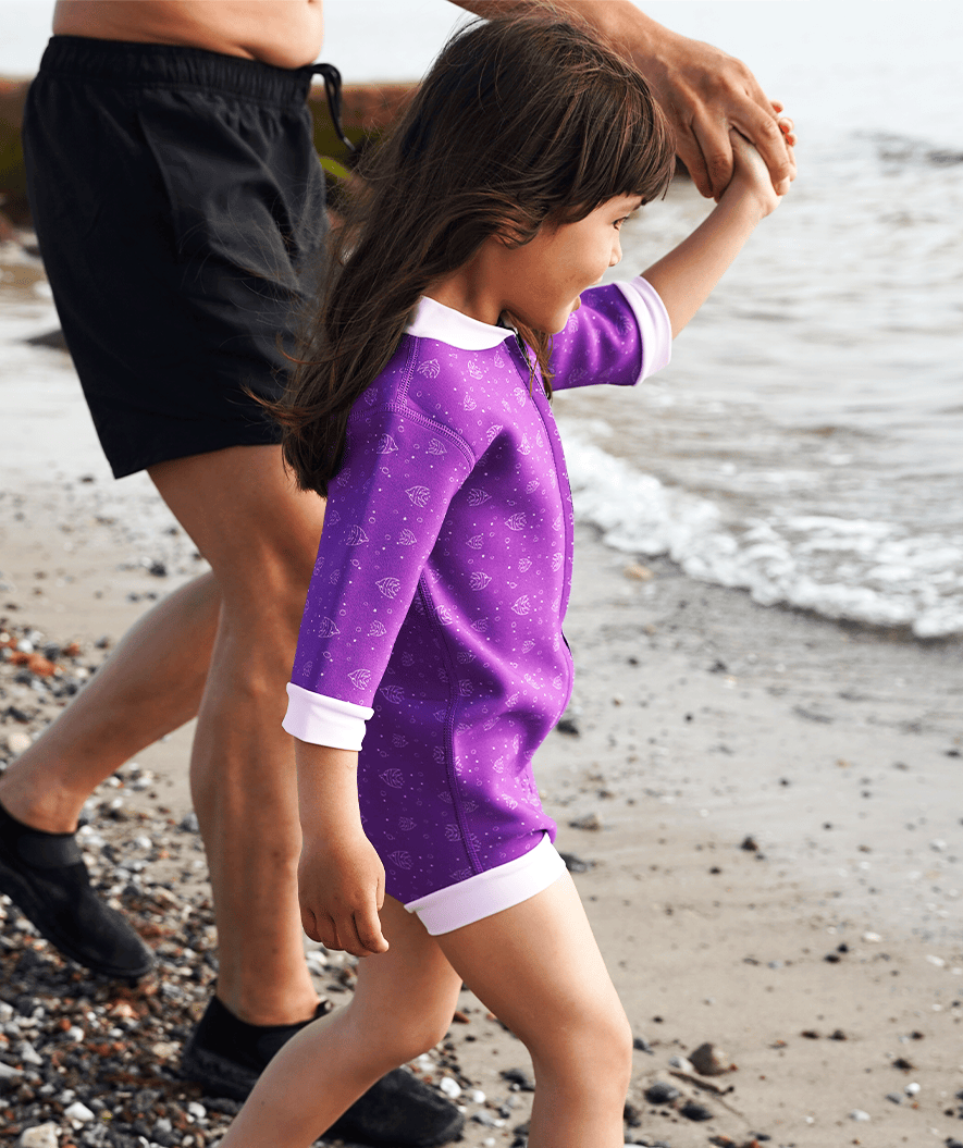 Watery wetsuit for kids - Baia Full-Body - Atlantic Purple