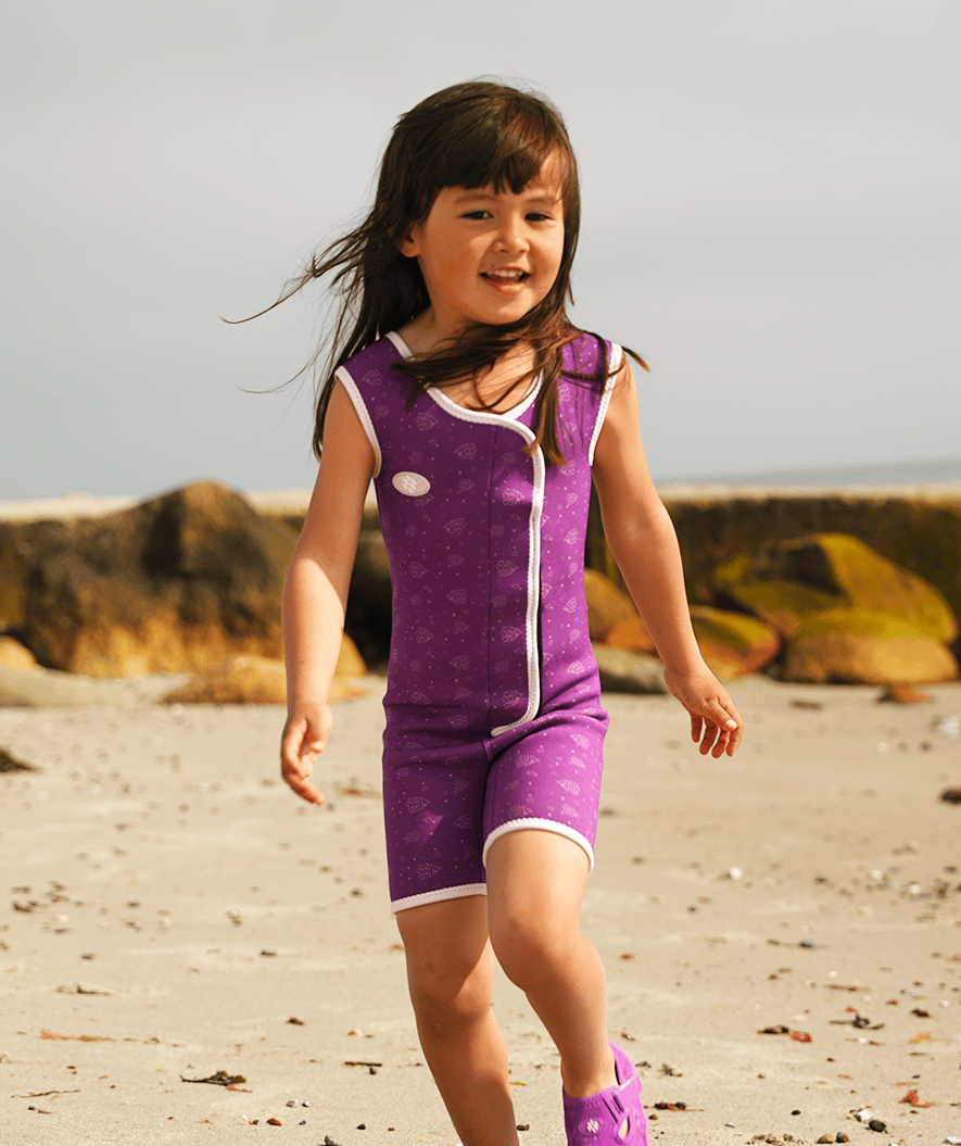 Watery wetsuit for kids - Baia Shorty - Atlantic Purple