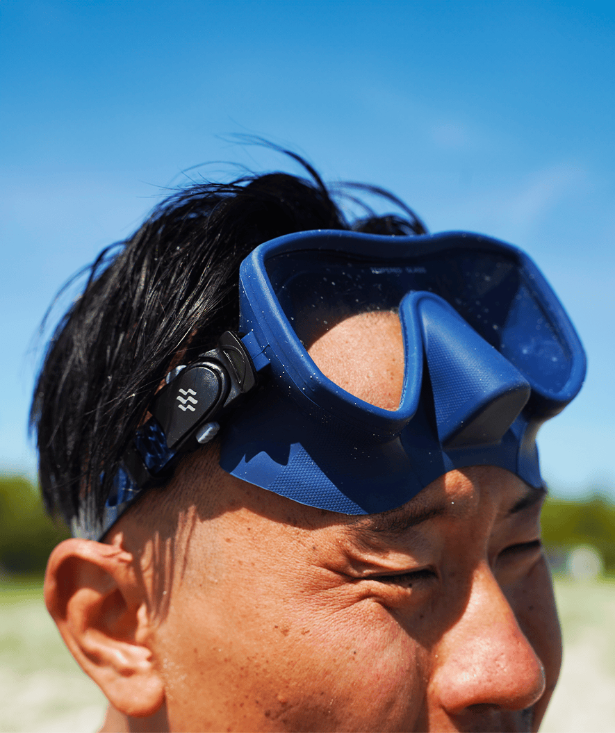 Watery snorkel set for adults (from 15 years) - Coast/Skipper - Dark blue/black