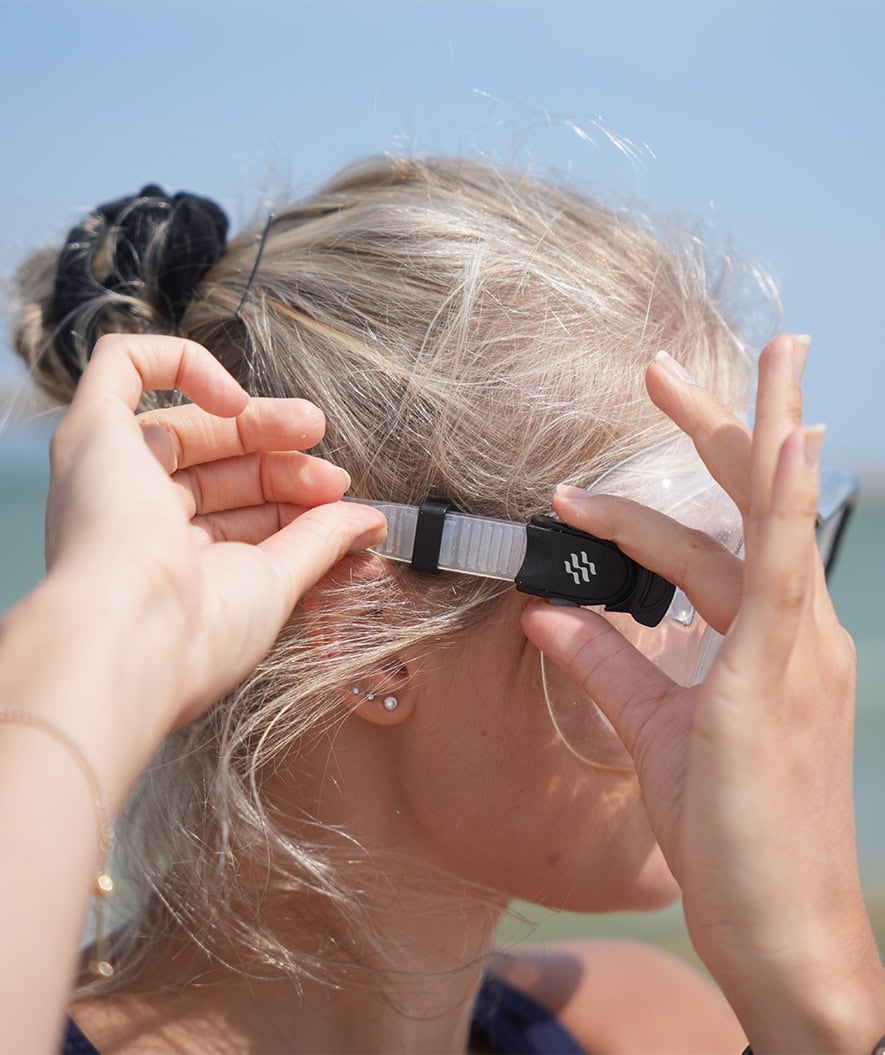 Watery snorkel set for adults (from 15 years) - Nebula/Breeve - Black