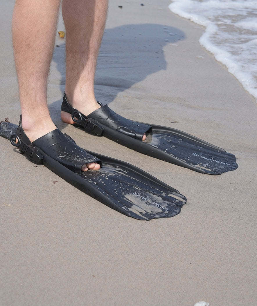 Watery snorkel set for adults (from 15 years) - Coast/Skipper - Dark blue/black