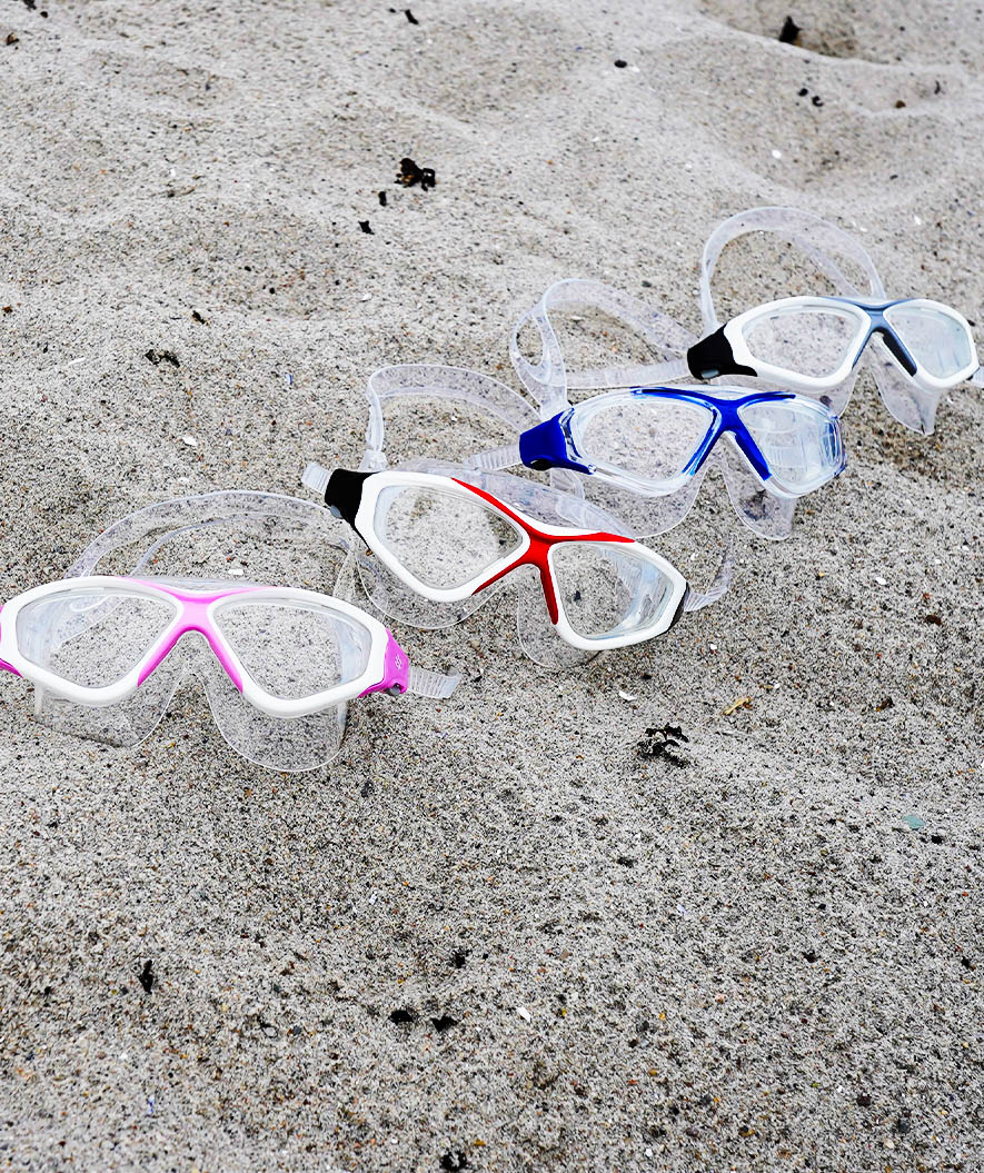 Watery swim mask for adults - Mantis - Pink/clear