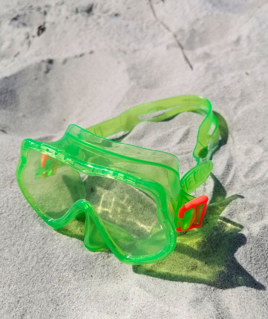 Watery snorkel set for kids (4-10) - Winslet/Fleetwood - Green/Blue