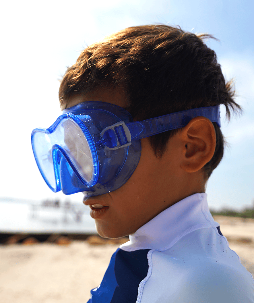 Watery diving mask for junior (8-15) - Jubal - Blue