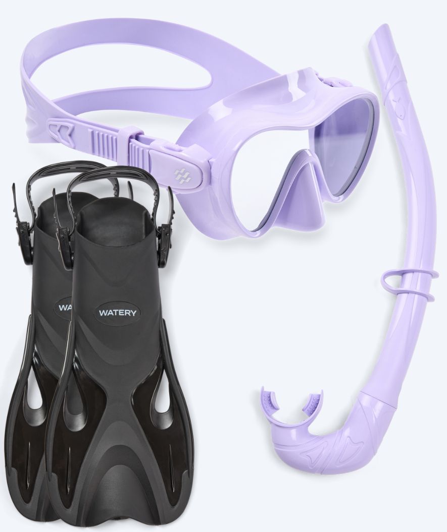 Watery snorkel set for kids - Fisher/Cliff - Purple