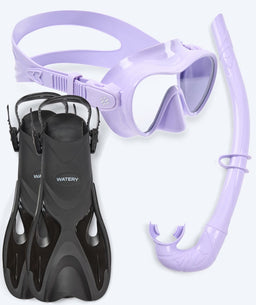 Watery snorkel set for kids - Fisher/Cliff - Purple