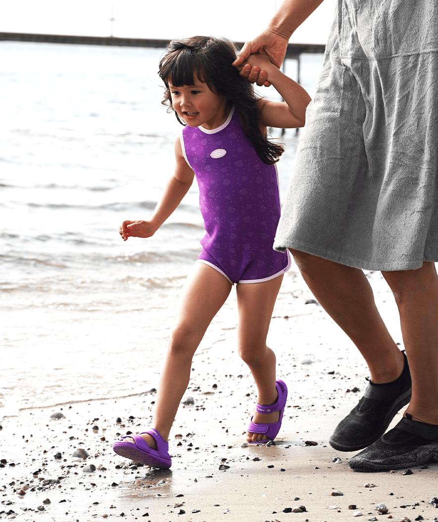 Watery swim sandals for kids - Moana - Purple