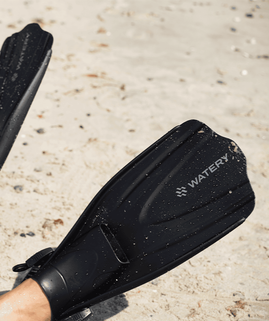 Watery snorkel set for adults (from 15 years) - Coast/Skipper - Dark blue/black