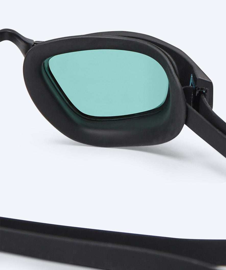 Watery Elite swim goggles - Storm Racer Mirror - Black/blue