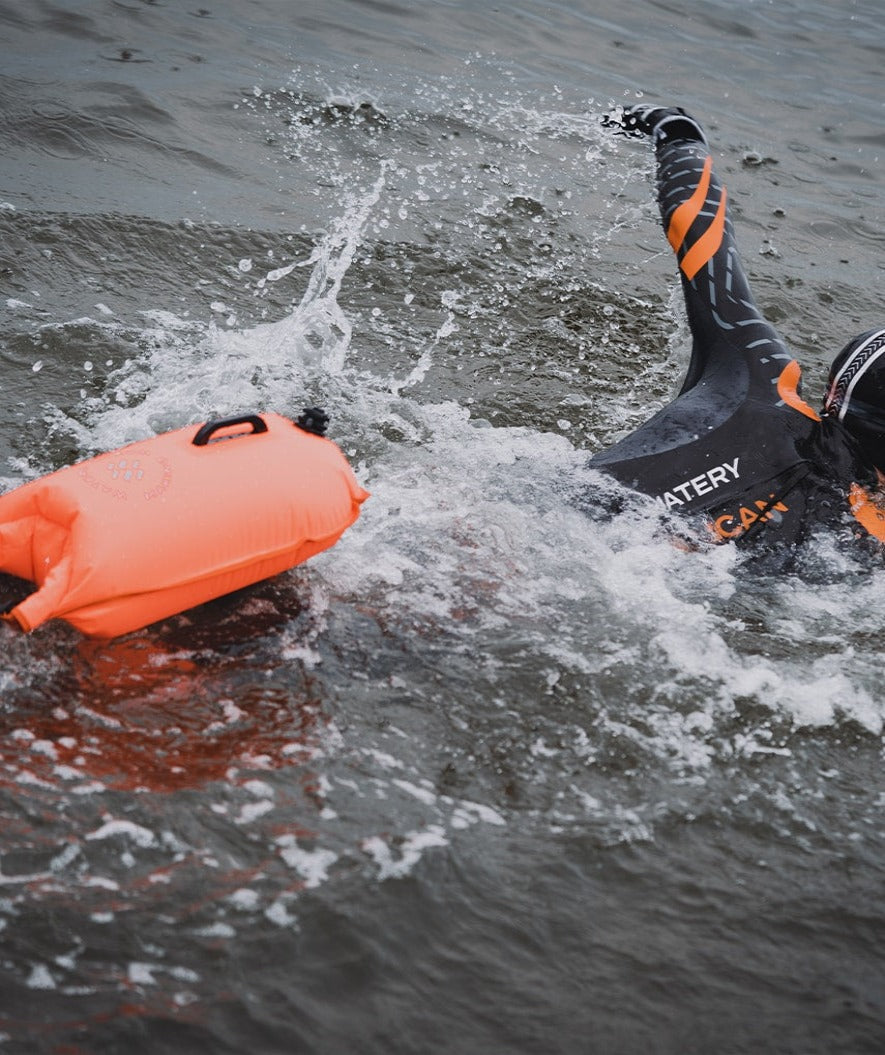 Watery sea bag - Swim Buoy & Dry Bag 28L - Yellow