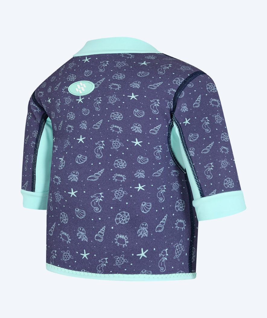 Watery neoprene shirt for kids - Baia Top - Atlantic Turquoise