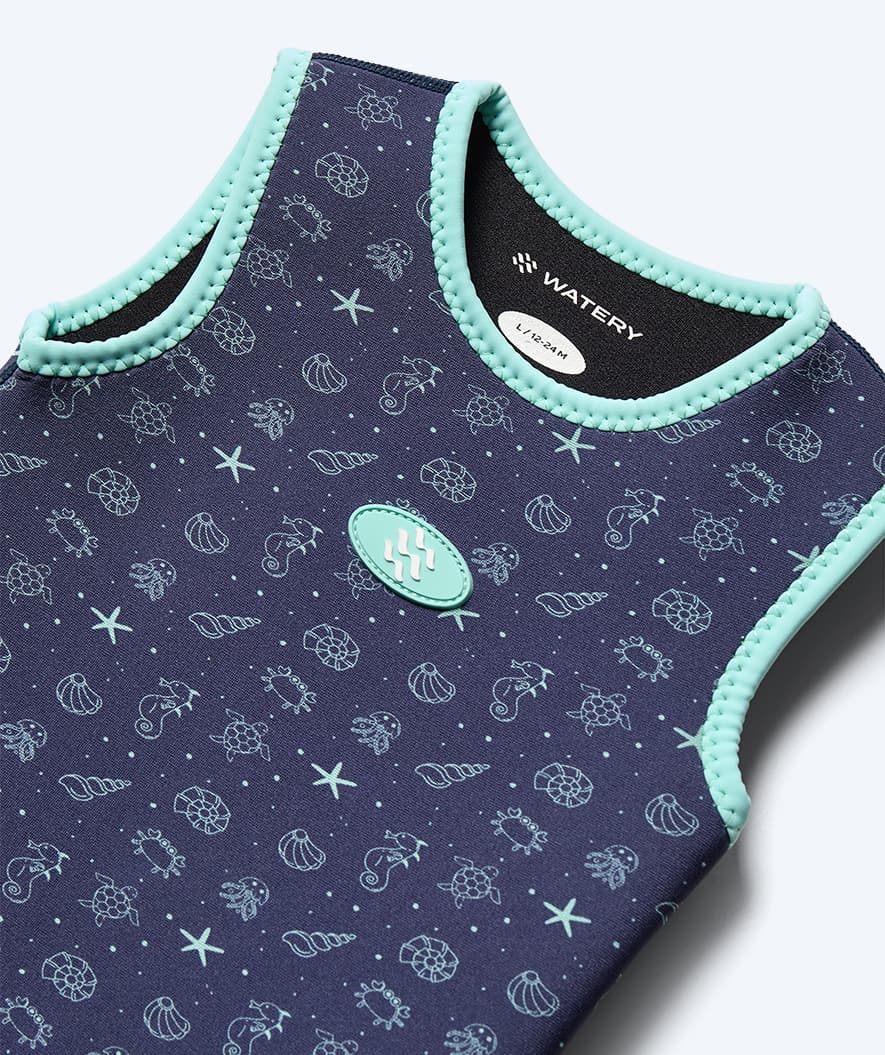 Watery wetsuit for kids - Baia Wrap - Atlantic Turquoise