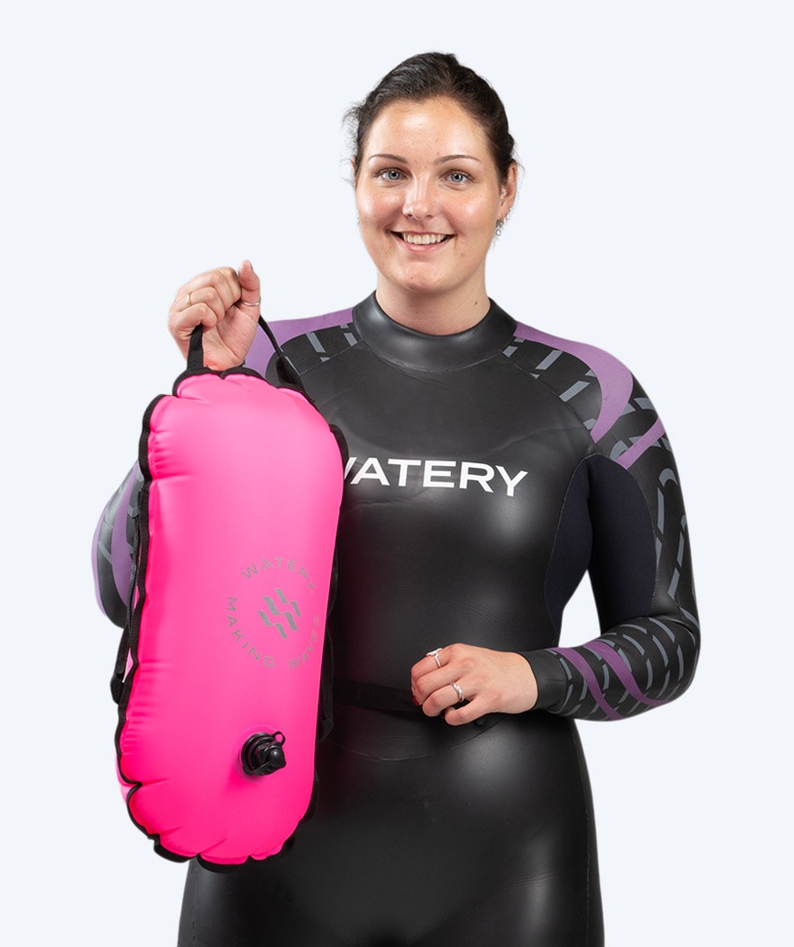 Watery swim buoy - Carry Straps 28L - Pink