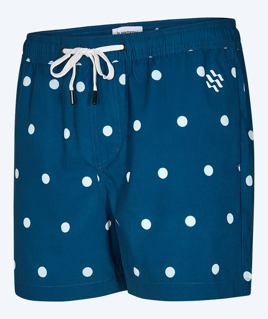 Watery swim shorts for men - Clifford Eco - Dark blue/white
