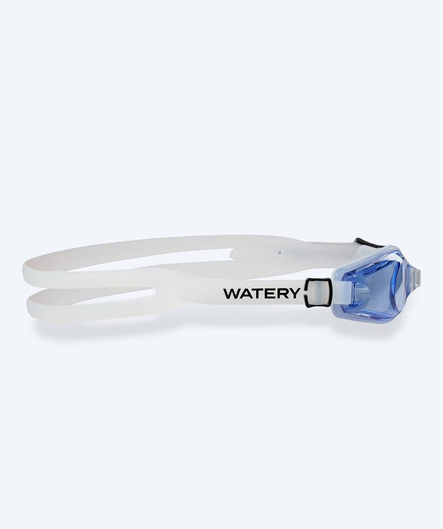 Watery nearsighted prescription swim goggles for adults - (-1.0) to (-8.0) - Clivia - Clear/blue