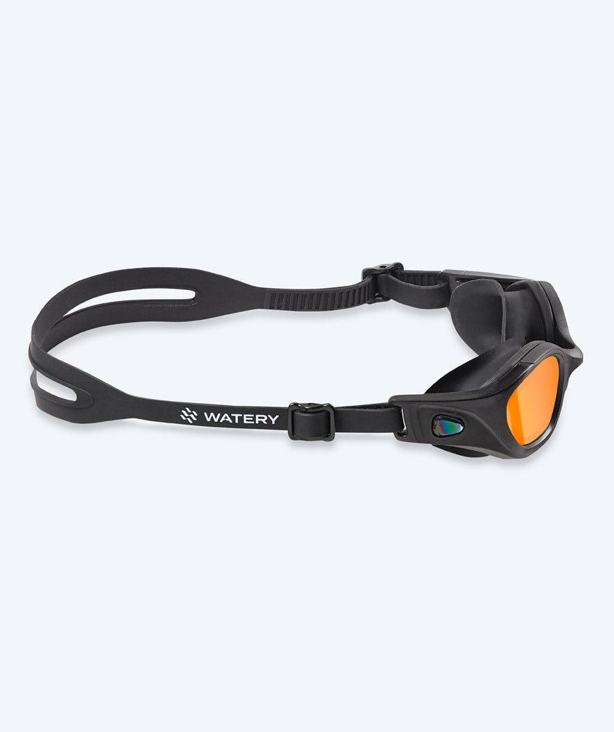 Watery exercise diving goggles - Clyde Mirror - Black/gold
