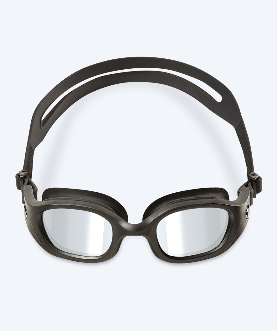Watery exercise diving goggles - Clyde Mirror - Black/silver