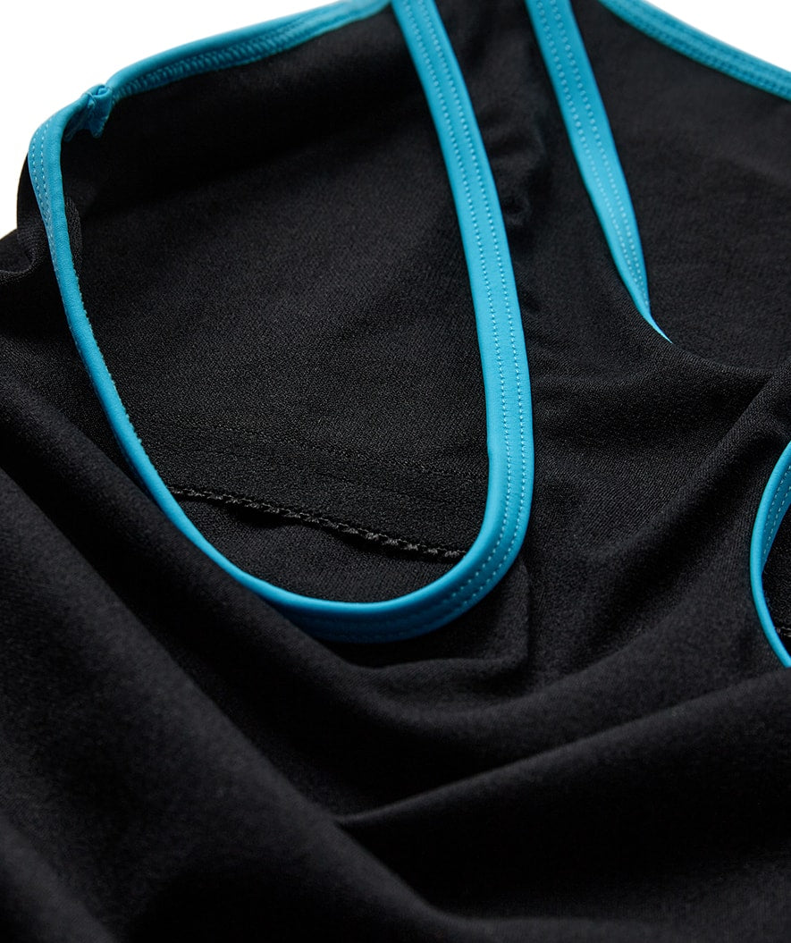 Watery swimsuit for women - Conway - Black/light Blue