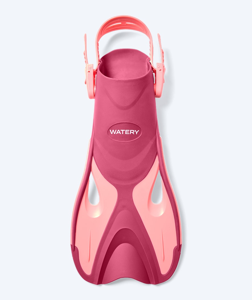 Watery short swim fins - Fisher - Pink
