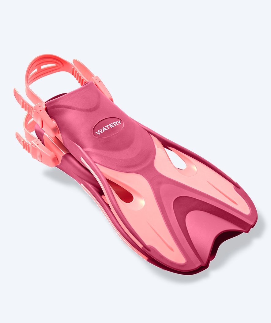 Watery short swim fins - Fisher - Pink