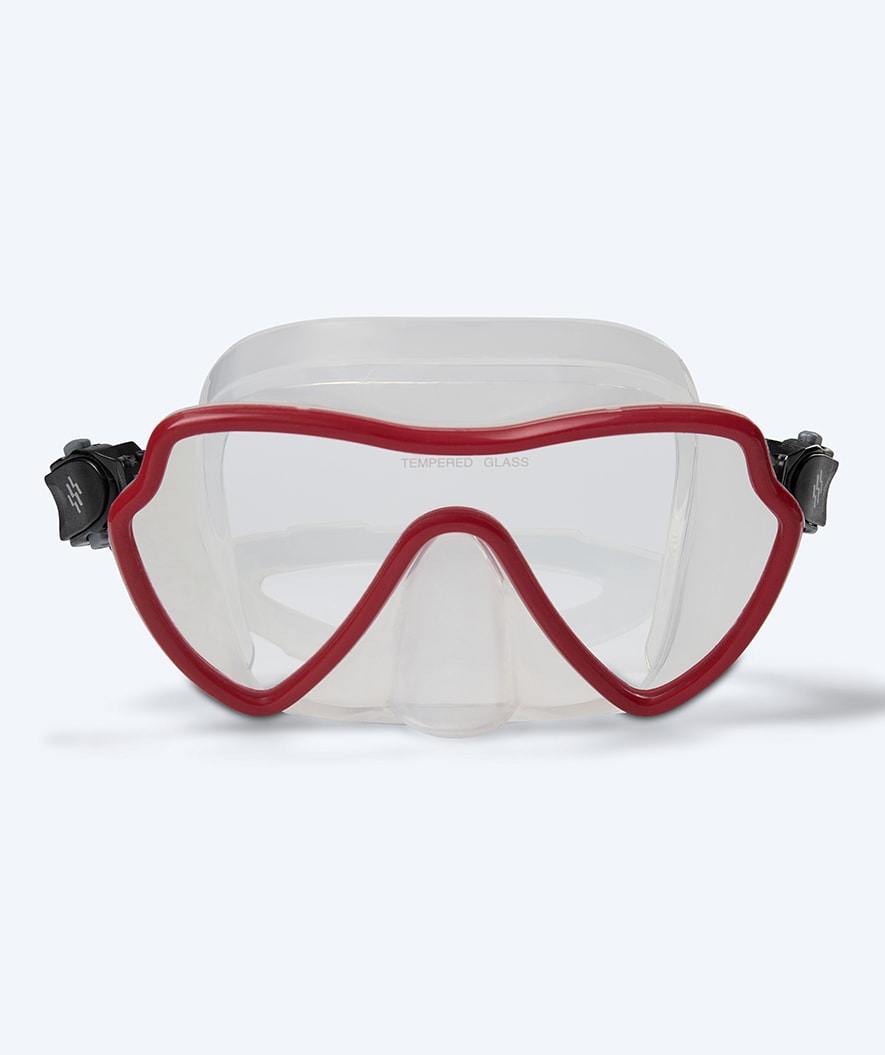 Watery snorkel set for adults (from 15 years) - Fraser/Coast/Delmere - Red/black