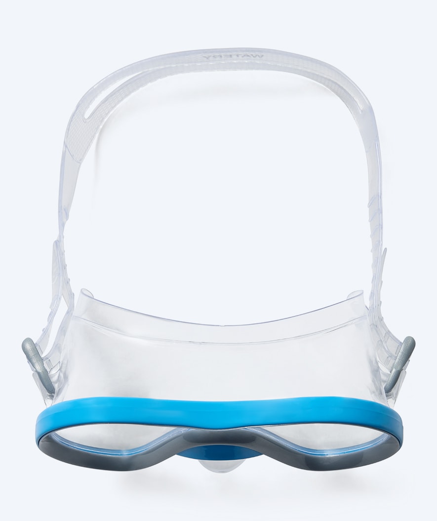 Watery diving mask for junior (8-15) - Gobie - Blue/clear
