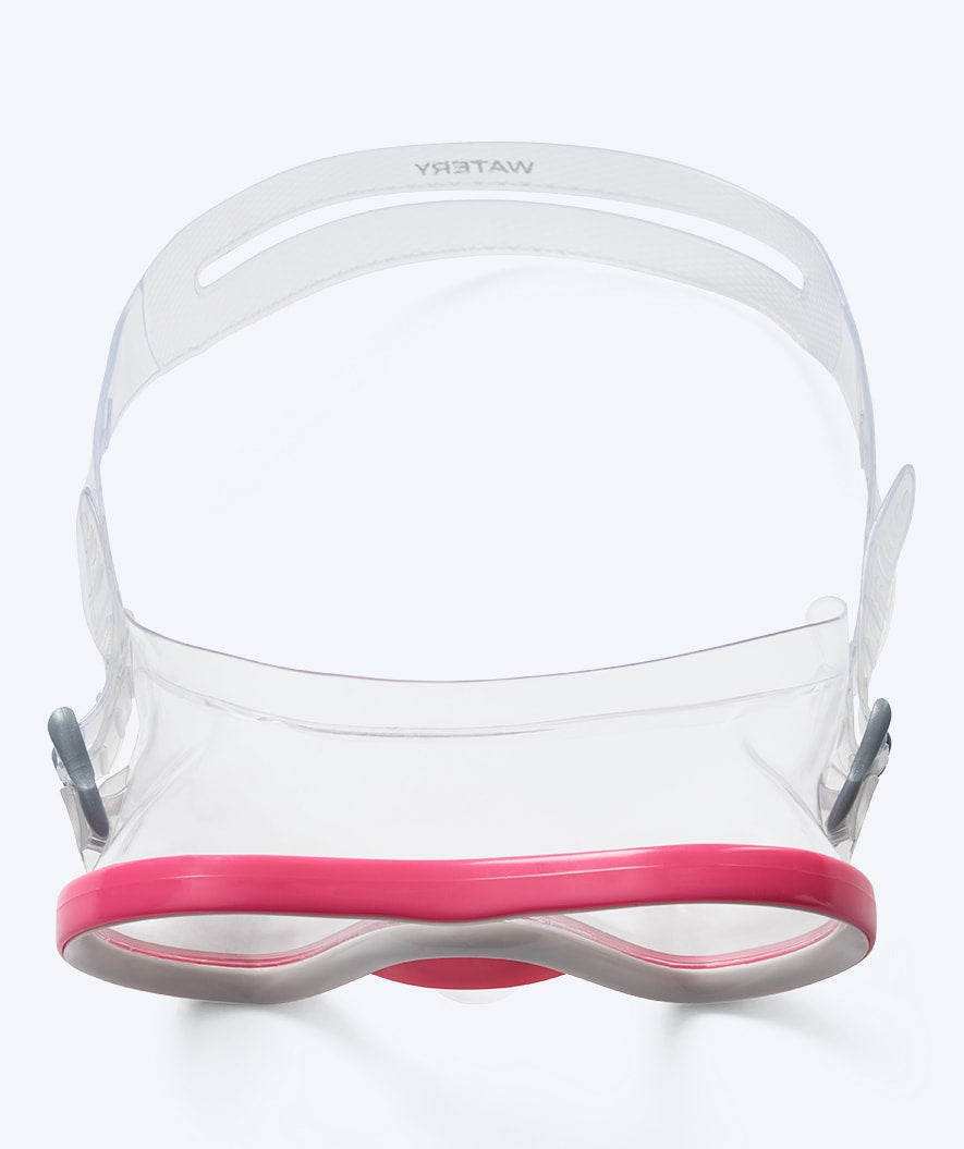 Watery diving mask for junior (8-15) - Gobie - Pink/clear