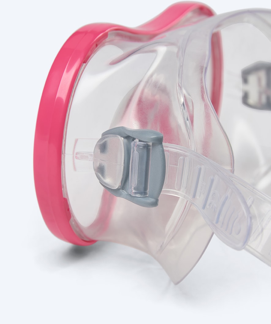 Watery diving mask for junior (8-15) - Gobie - Pink/clear