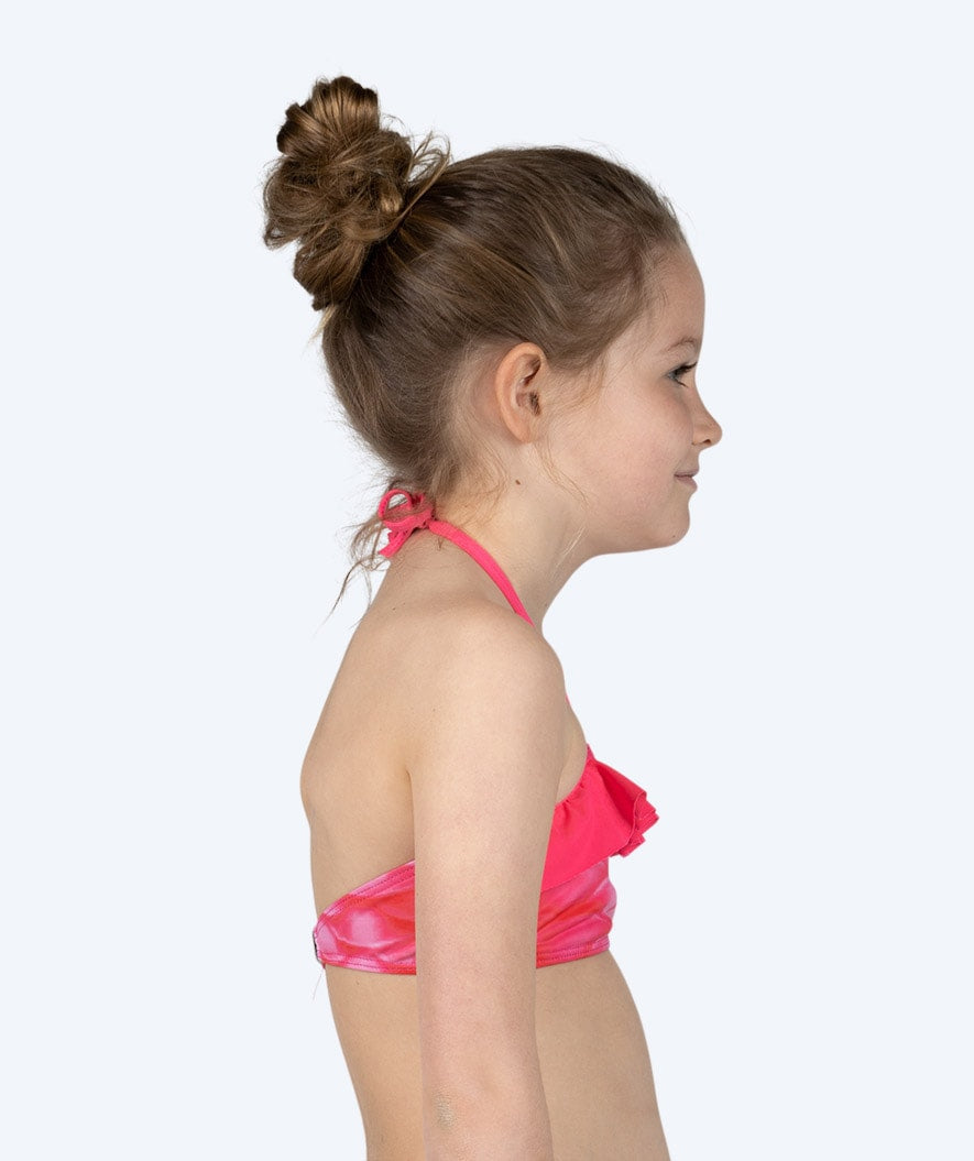 Watery mermaid bikini top for girls - Pink Blush