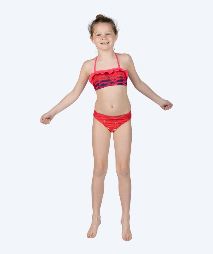 Watery mermaid bikini top for girls - Sunrise
