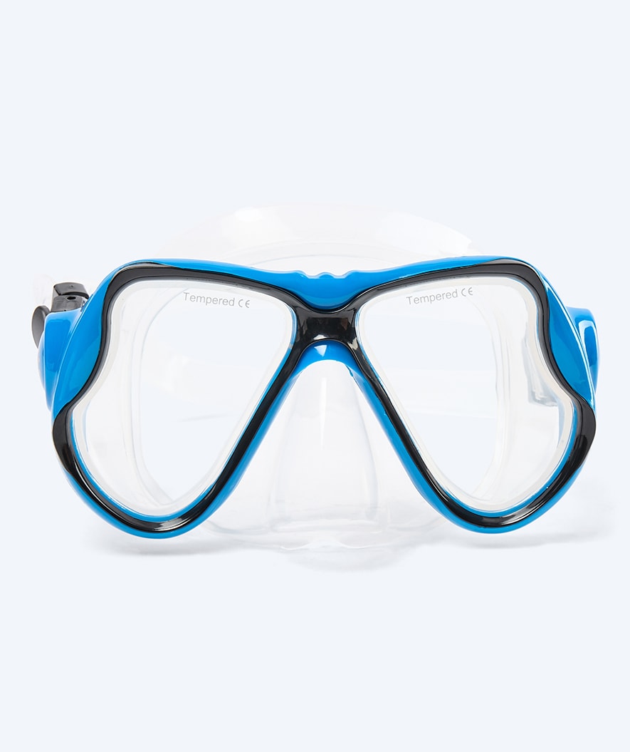 Watery diving mask for adults (from 12 years) - Hudson - Black/blue
