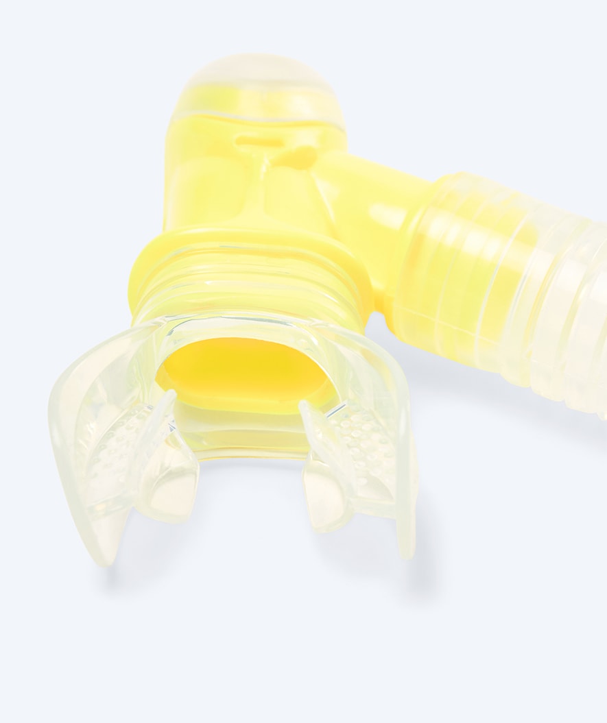 Watery Combo snorkel set for adults - Hudson Semi-Dry - Yellow
