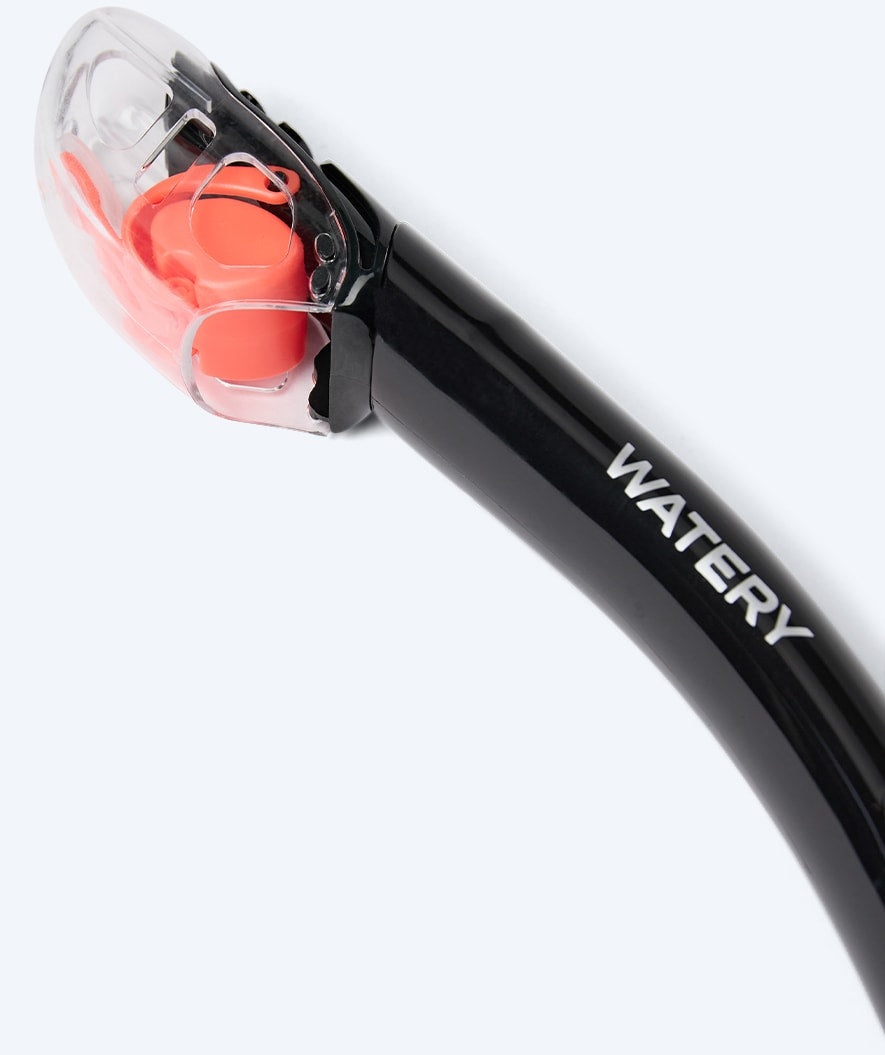 Watery Combo snorkel set for adults - Hudson Full-dry - Black