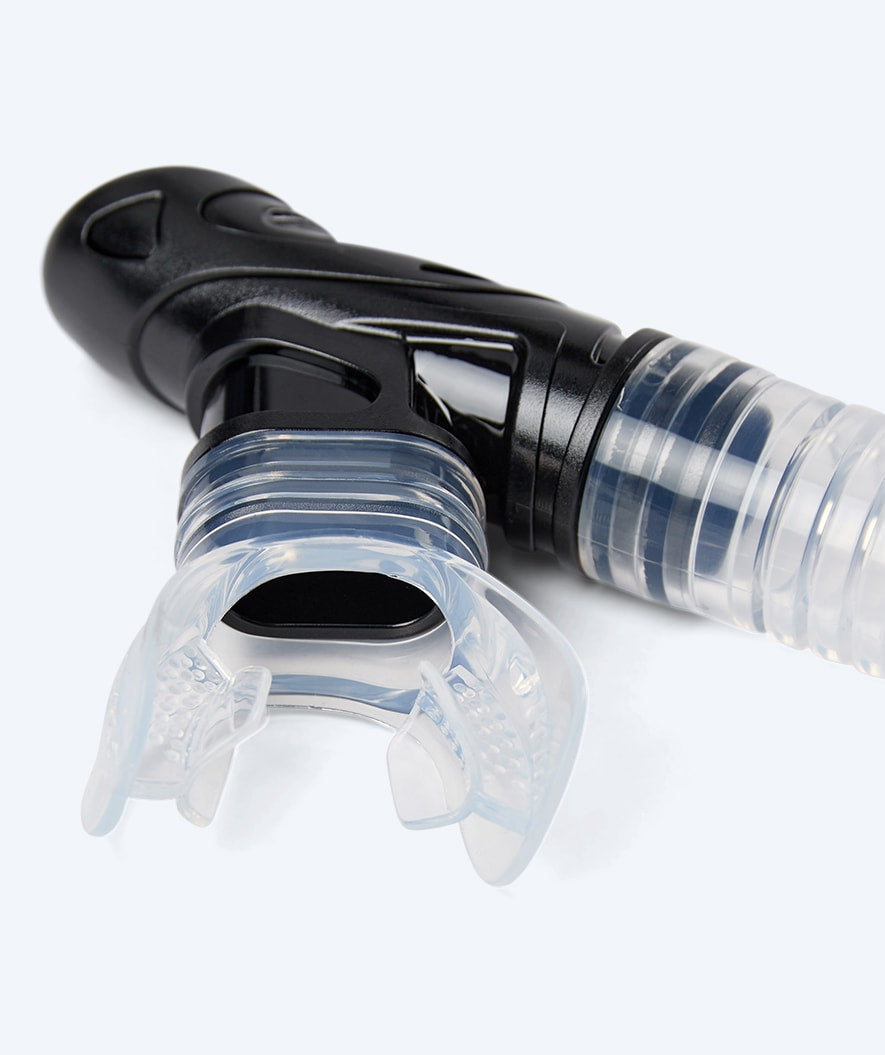 Watery Combo snorkel set for adults - Hudson Full-dry - Black