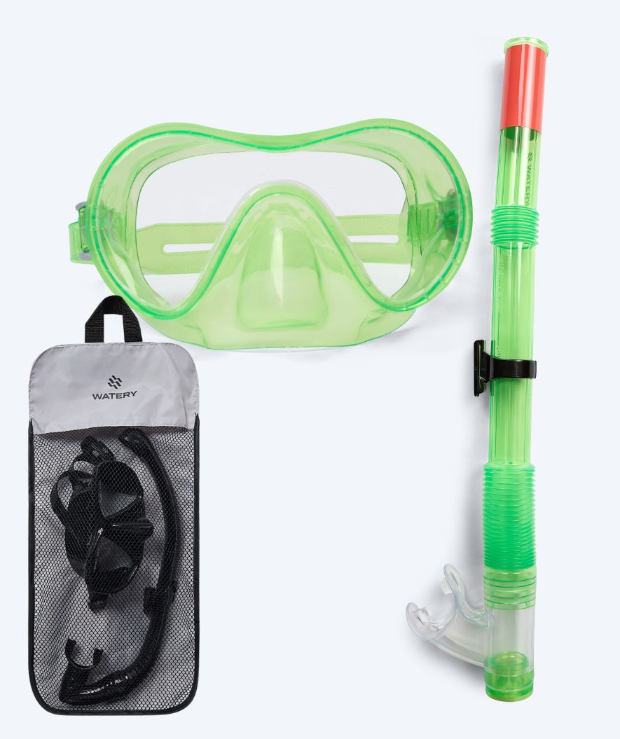 Watery Combo snorkel set for junior (8-15) - Jubal - Green
