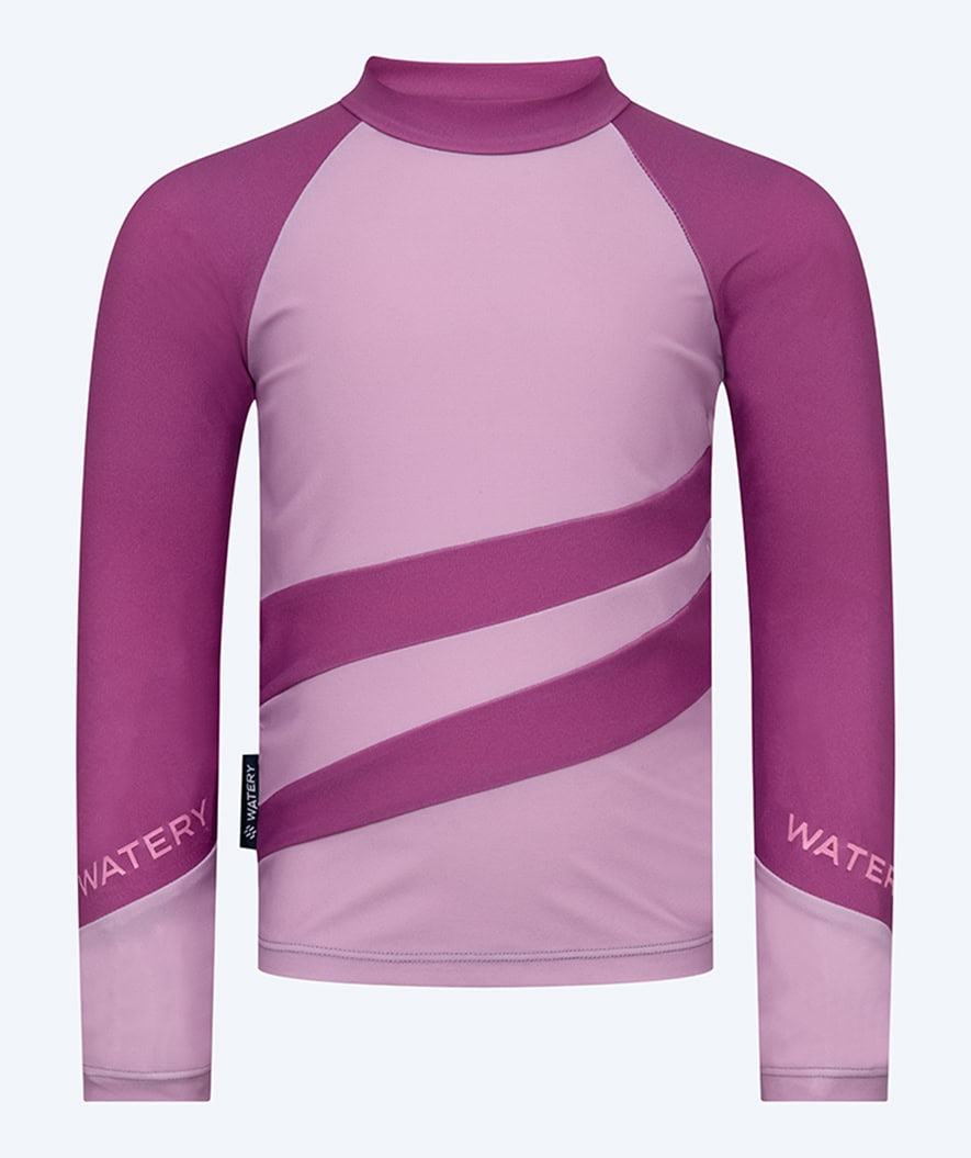 Watery UV-shirt for kids - Manami Long Sleeved Rashguard - Atlantic Purple