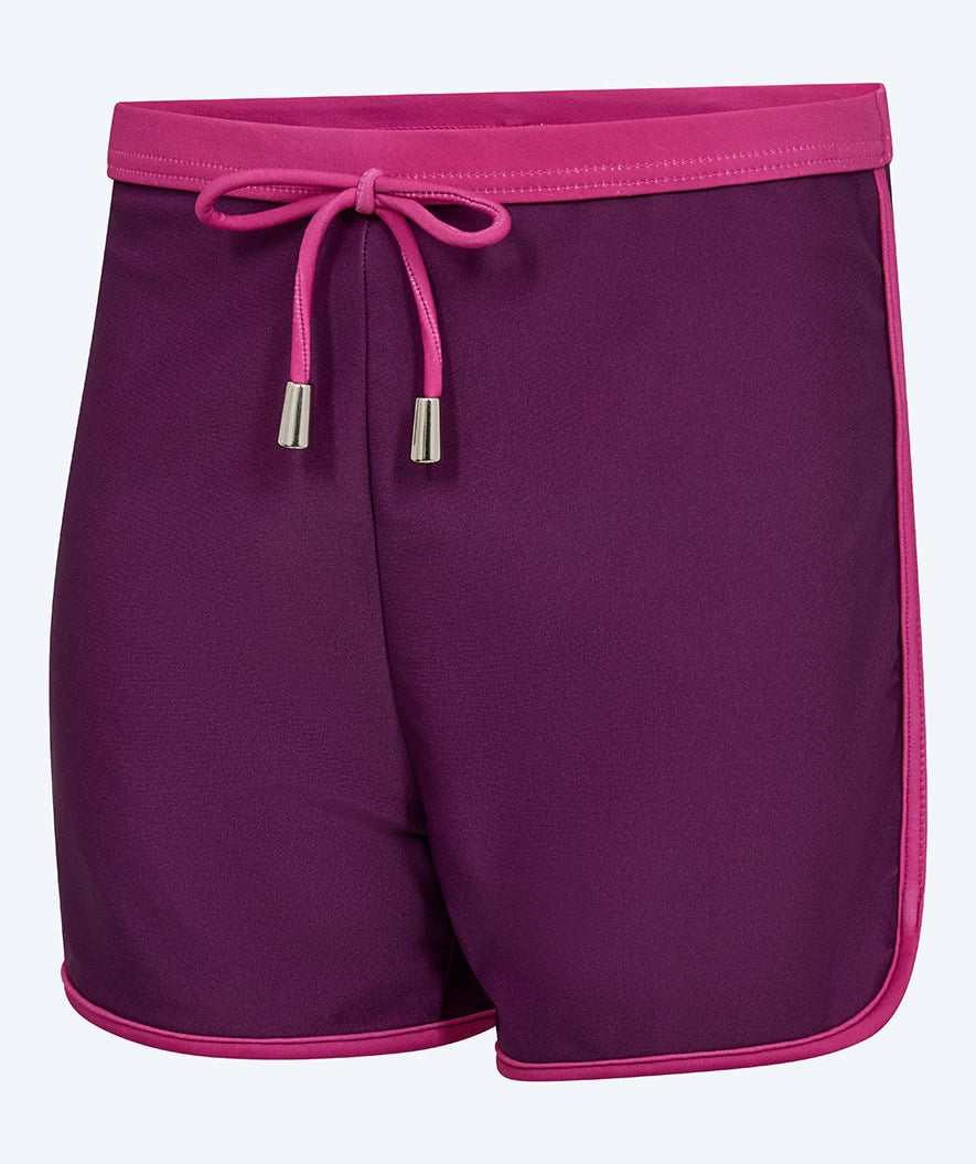 Watery UV swim shorts for kids - Manami - Purple